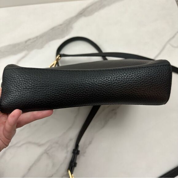 MICHAEL Michael Kors Pebbled Black Leather Callie Top Handle Bag - Picture 5 of 16